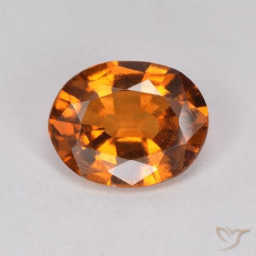 1.78ct 天然 中深橙色 钙铝榴石, 椭圆形, VS-SI