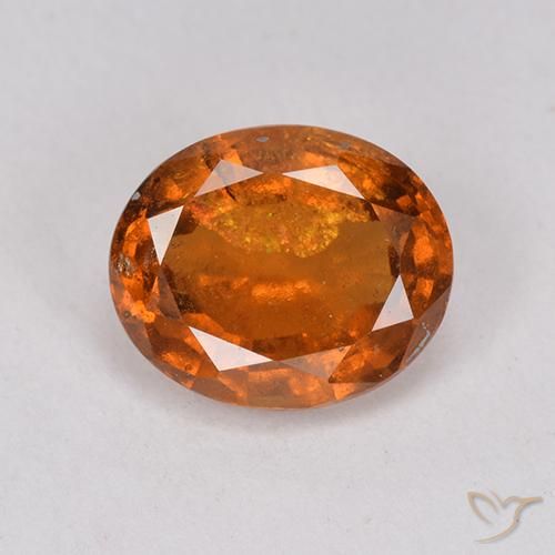 1.98ct 天然 中深橙色 钙铝榴石, 椭圆形, VS-SI