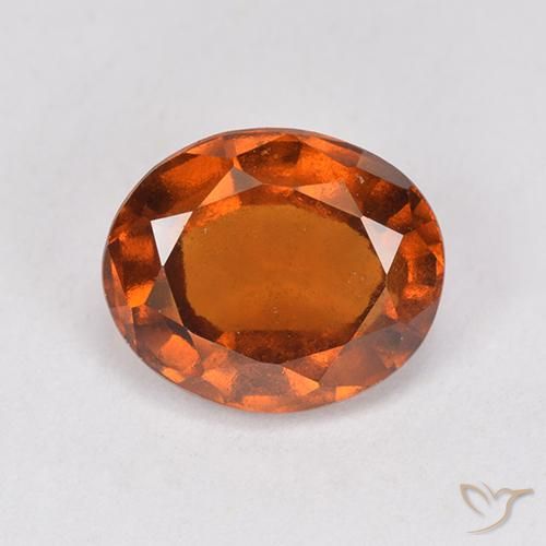2.46ct 天然 琥珀橙 钙铝榴石, 椭圆形, VS-SI
