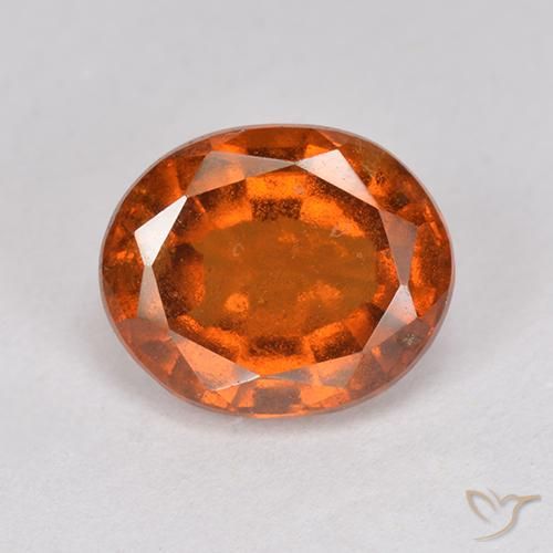 2.64ct 天然 琥珀橙 钙铝榴石, 椭圆形, VS-SI
