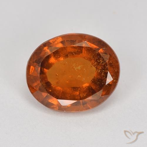 1.90ct 天然 红橙色 钙铝榴石, 椭圆形, VS-SI