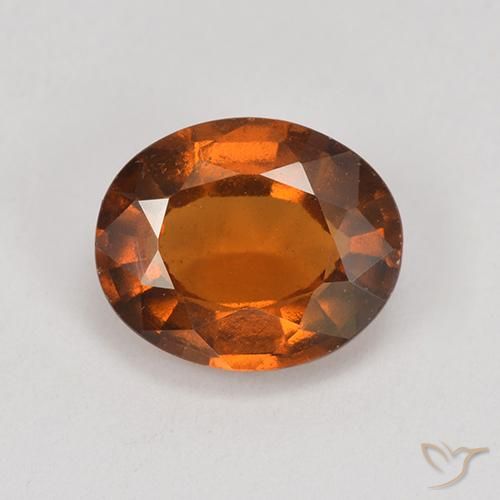 1.88ct 天然 红橙色 钙铝榴石, 椭圆形, VS