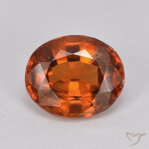 2.26ct 天然 深橙色 钙铝榴石, 椭圆形, VS