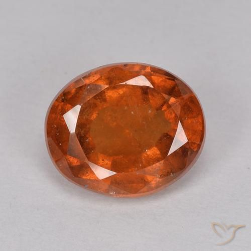2.17ct 天然 琥珀橙 钙铝榴石, 椭圆形, VS-SI
