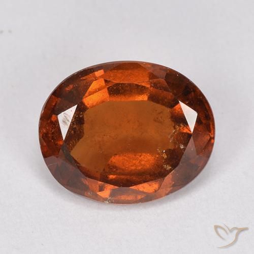 2.32ct 天然 红橙色 钙铝榴石, 椭圆形, VS-SI