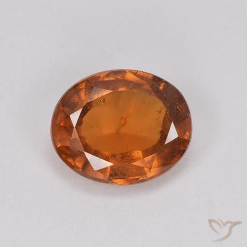 2.00ct 天然 深橙色 钙铝榴石, 椭圆形, VS-SI