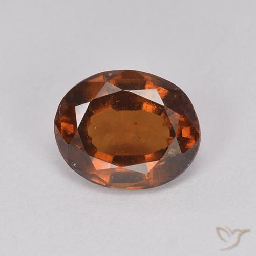 2.14ct 天然 中深橙色 钙铝榴石, 椭圆形, VS