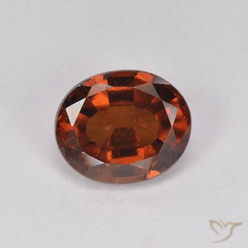 2.04ct 天然 琥珀橙 钙铝榴石, 椭圆形, VS