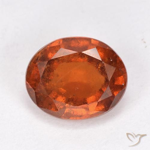 2.12ct 天然 中橙 钙铝榴石, 椭圆形, VS-SI