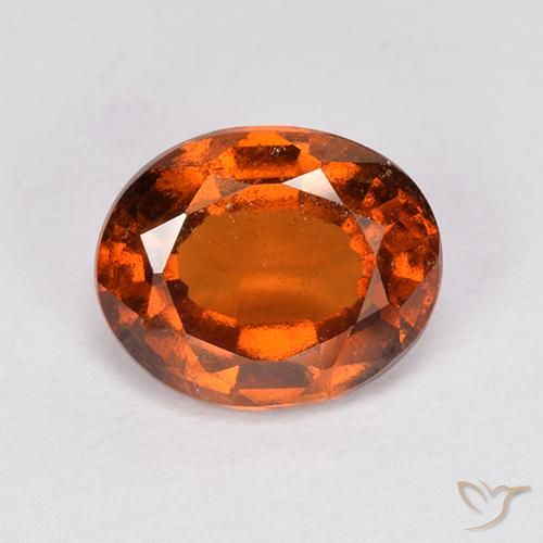 2.06ct 天然 深橙色 钙铝榴石, 椭圆形, VS-SI