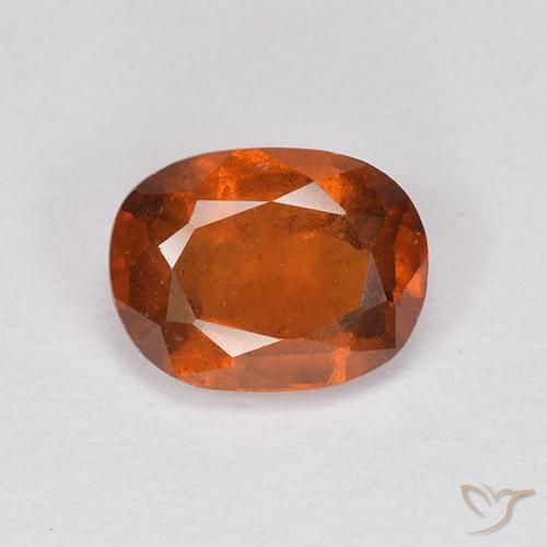 1.97ct 天然 深橙色 钙铝榴石, 椭圆形, VS-SI