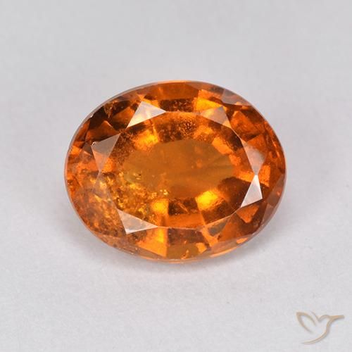 2.40ct 天然 中深橙色 钙铝榴石, 椭圆形, VS-SI