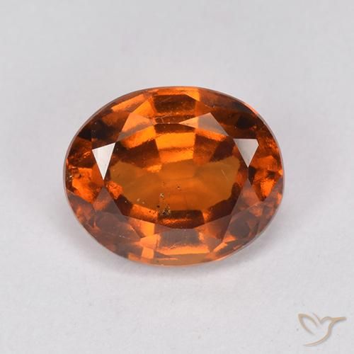 2.08ct 天然 深橙色 钙铝榴石, 椭圆形, VS