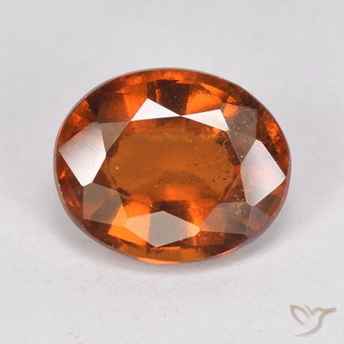 2.74ct 天然 深橙色 钙铝榴石, 椭圆形, VS-SI