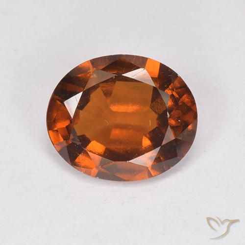 1.90ct 天然 红橙色 钙铝榴石, 椭圆形, VS