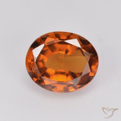 2.13ct 天然 深橙色 钙铝榴石, 椭圆形, VS-SI