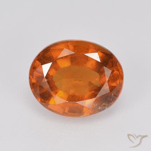 2.41ct 天然 中深橙色 钙铝榴石, 椭圆形, VS-SI