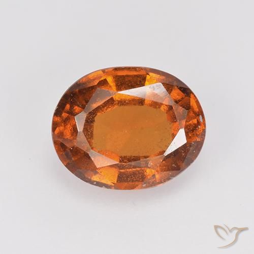 1.87ct 天然 中深橙色 钙铝榴石, 椭圆形, VS-SI