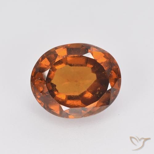 2.76ct 天然 中深橙色 钙铝榴石, 椭圆形, VS