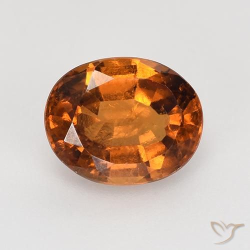 1.73ct 天然 黄橙色 钙铝榴石, 椭圆形, VS-SI