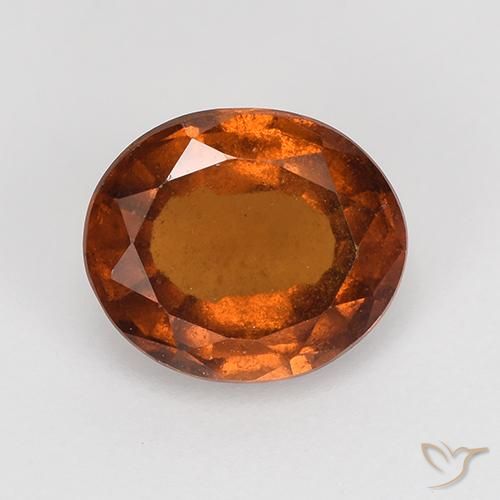 1.75ct 天然 红橙色 钙铝榴石, 椭圆形, VS