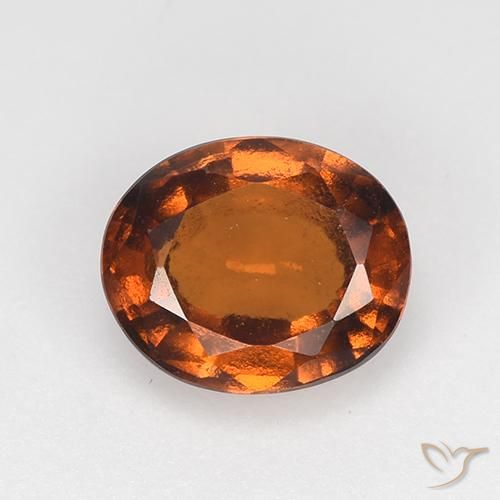 1.49ct 天然 琥珀橙 钙铝榴石, 椭圆形, VVS-VS