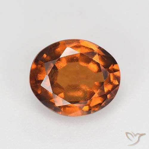 1.55ct 天然 中深橙色 钙铝榴石, 椭圆形, VS