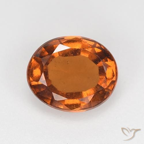 1.65ct 天然 中深橙色 钙铝榴石, 椭圆形, VS