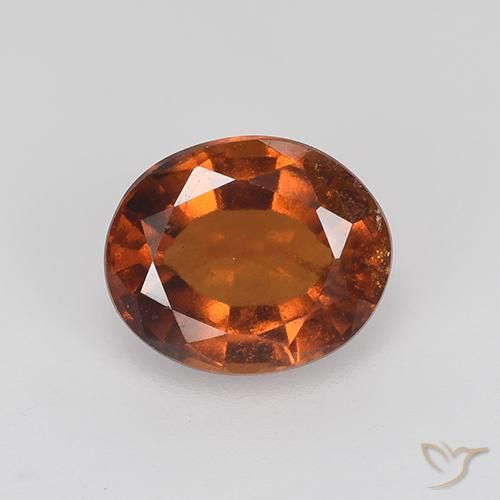 2.04ct 天然 深橙色 钙铝榴石, 椭圆形, VS