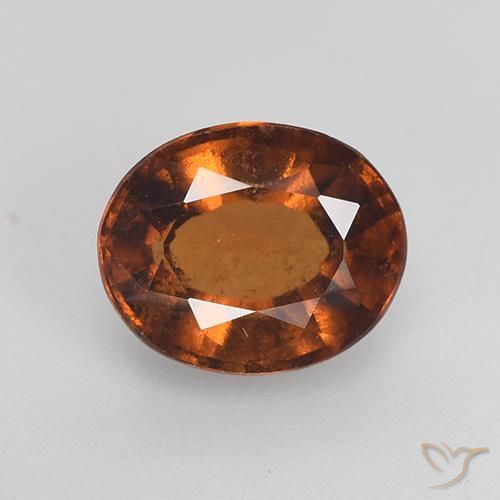 2.28ct 天然 橙棕色 钙铝榴石, 椭圆形, VS-SI