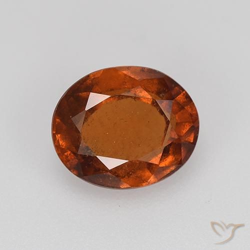2.44ct 天然 红橙色 钙铝榴石, 椭圆形, VS-SI
