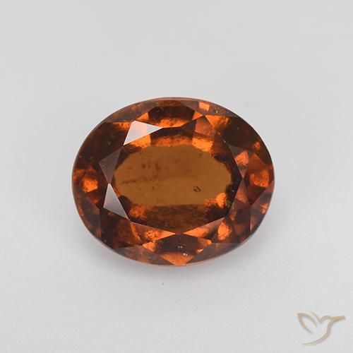 2.43ct 天然 琥珀橙 钙铝榴石, 椭圆形, VS-SI