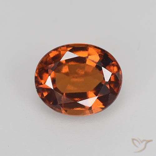 1.83ct 天然 琥珀橙 钙铝榴石, 椭圆形, VVS-VS