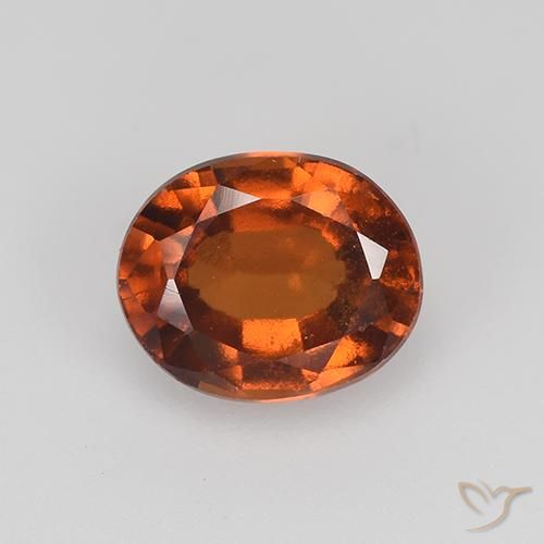 1.86ct 天然 琥珀橙 钙铝榴石, 椭圆形, VVS-VS