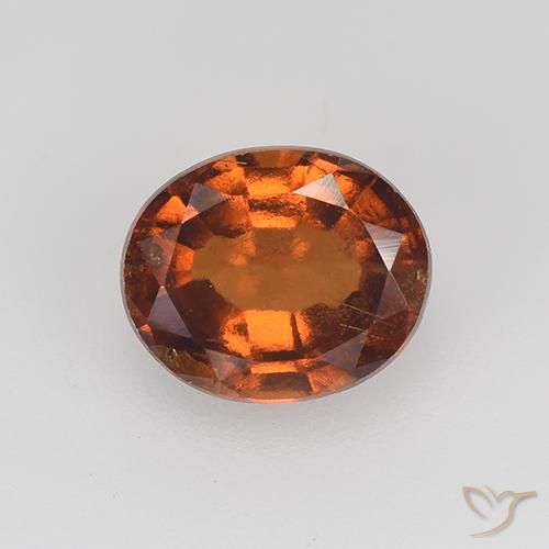 1.90ct 天然 深橙色 钙铝榴石, 椭圆形, VS-SI