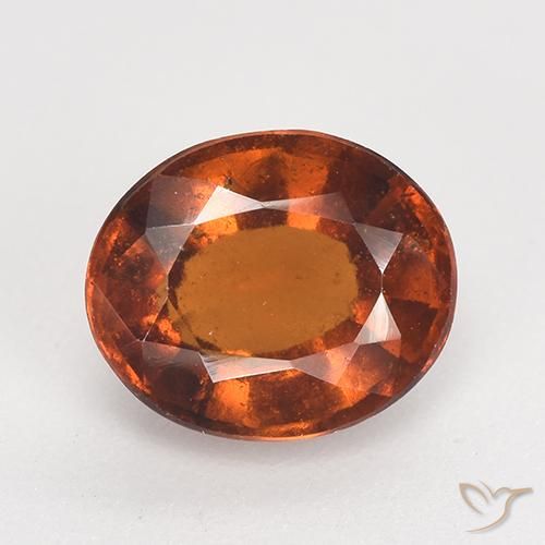 2.60ct 天然 琥珀橙 钙铝榴石, 椭圆形, VS-SI