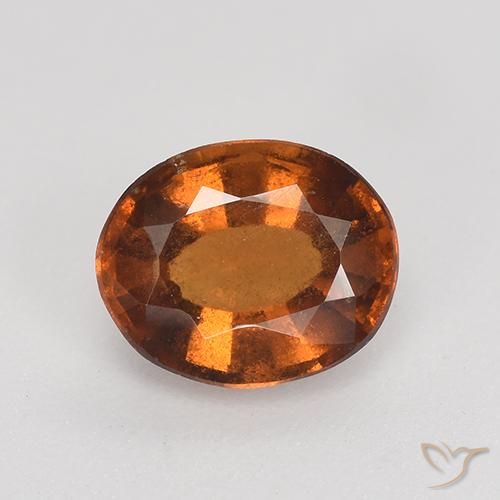 1.69ct 天然 红橙色 钙铝榴石, 椭圆形, VS-SI