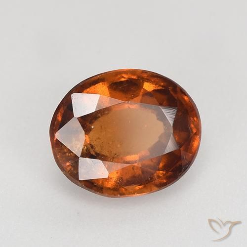 1.76ct 天然 琥珀橙 钙铝榴石, 椭圆形, VS-SI