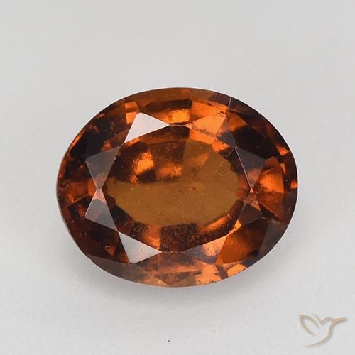 2.33ct 天然 红橙色 钙铝榴石, 椭圆形, VS-SI