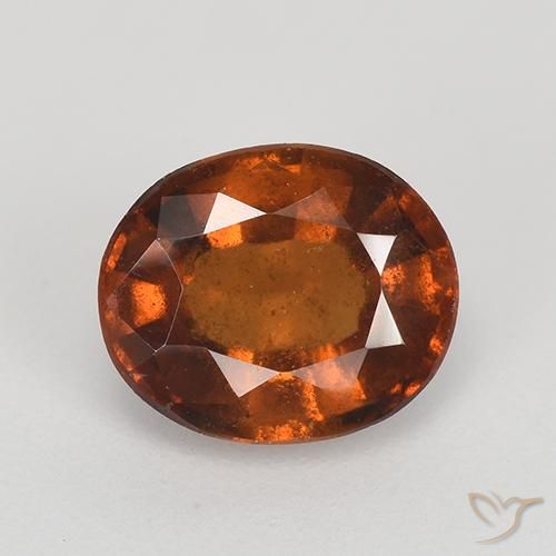 2.21ct 天然 琥珀橙 钙铝榴石, 椭圆形, VS-SI