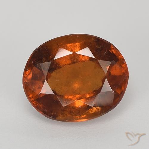 2.73ct 天然 深橙色 钙铝榴石, 椭圆形, VS-SI
