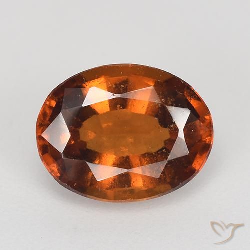 2.37ct 天然 深橙色 钙铝榴石, 椭圆形, VS-SI