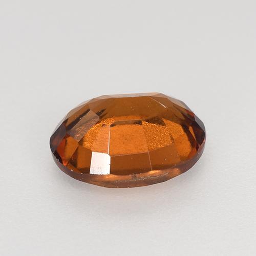 1.50克拉天然橙色桂榴石，椭圆形切割，7.7×6毫米，VS