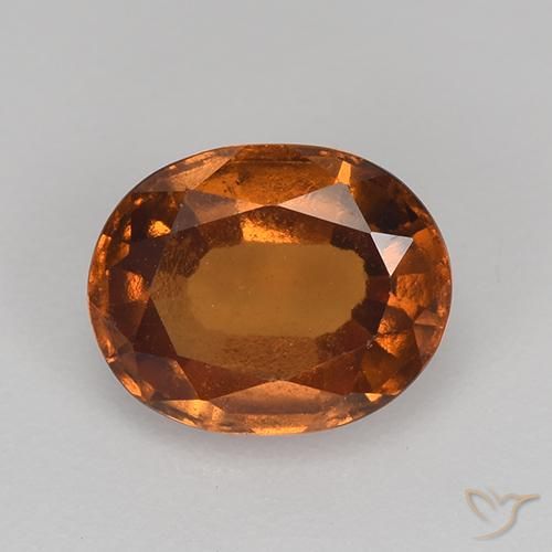 1.60ct 天然 中橙 钙铝榴石, 椭圆形, VS
