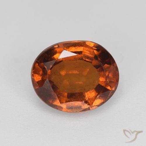 1.40ct 天然 深橙色 钙铝榴石, 椭圆形, VS