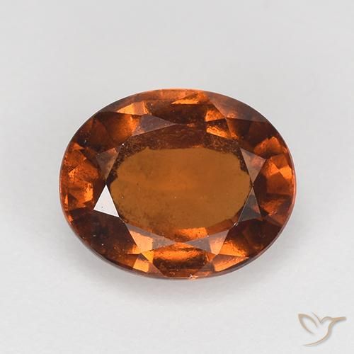 1.63ct 天然 中橙 钙铝榴石, 椭圆形, VS