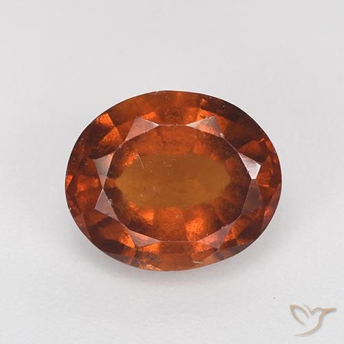 2.50ct 天然 深橙色 钙铝榴石, 椭圆形, VS