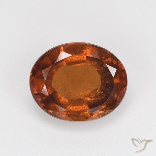 2.08ct 天然 琥珀橙 钙铝榴石, 椭圆形, VS-SI