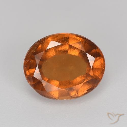 2.44ct 天然 深橙色 钙铝榴石, 椭圆形, VS-SI