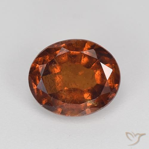 2.03ct 天然 红橙色 钙铝榴石, 椭圆形, VS-SI